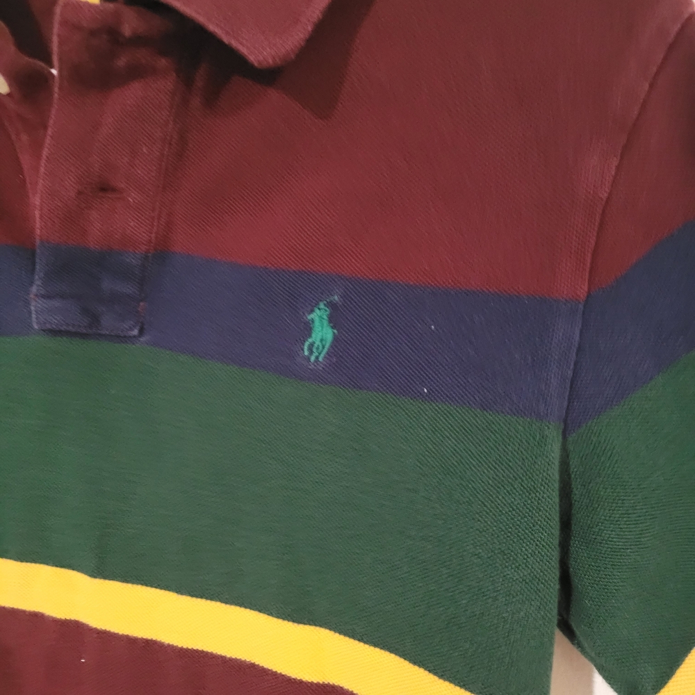 Polo by Ralph Lauren Men's Burgundy Polo Shirt - Picture 3 of 4